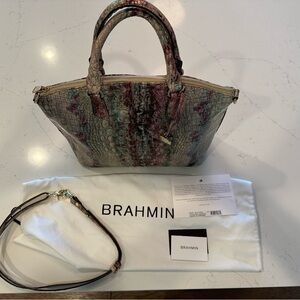 Brahmin Iridescent Satchel Bag